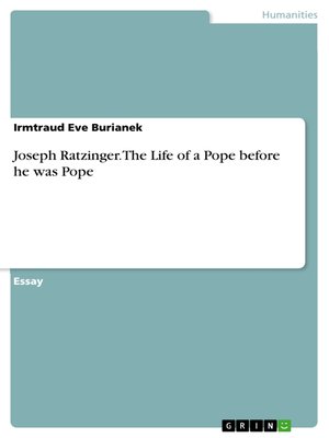 cover image of Joseph Ratzinger. the Life of a Pope before he was Pope